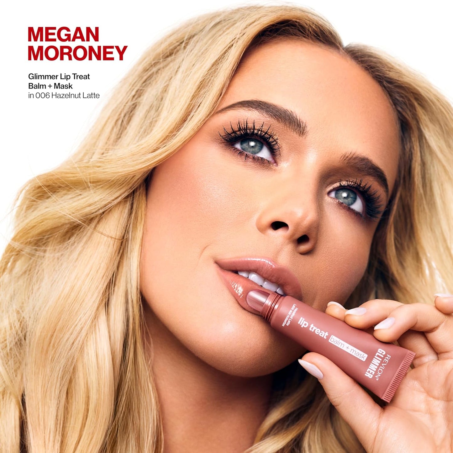 Revlon Glimmer Lip Treat Balm - Overnight Peptide Hydrating Lip Treatment | 005 Hibiscus Spritz, 0.4 fl oz
