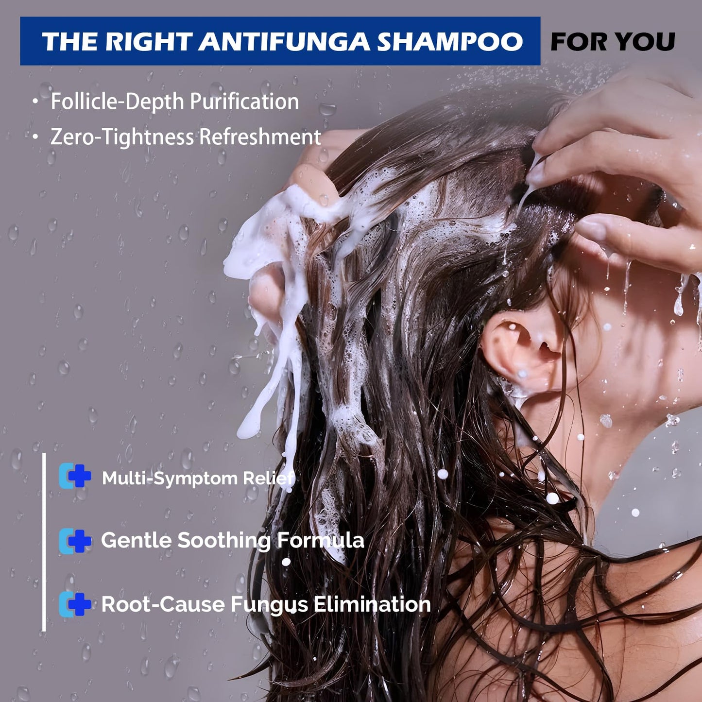 Antifungal Psoriasis Shampoo for Seborrheic Dermatitis, Folliculitis & Scalp Psoriasis, Anti-Dandruff Shampoo for Men & Women, Relieves Scalp Itching, Dryness, Sulfate & Paraben-Free, 10.1 Fl Oz-Fresh