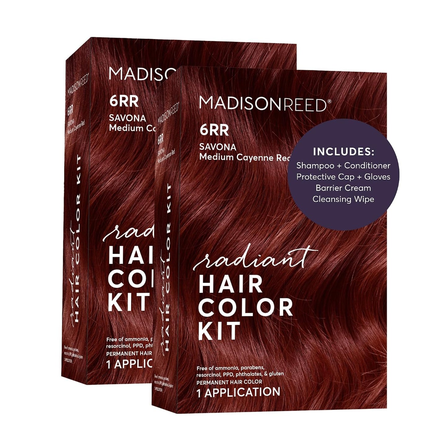 Madison Reed Radiant Hair Color Kit - 5RV Dark Garnet Red | Vivid Permanent Dye for Bold Color & Maximum Shine