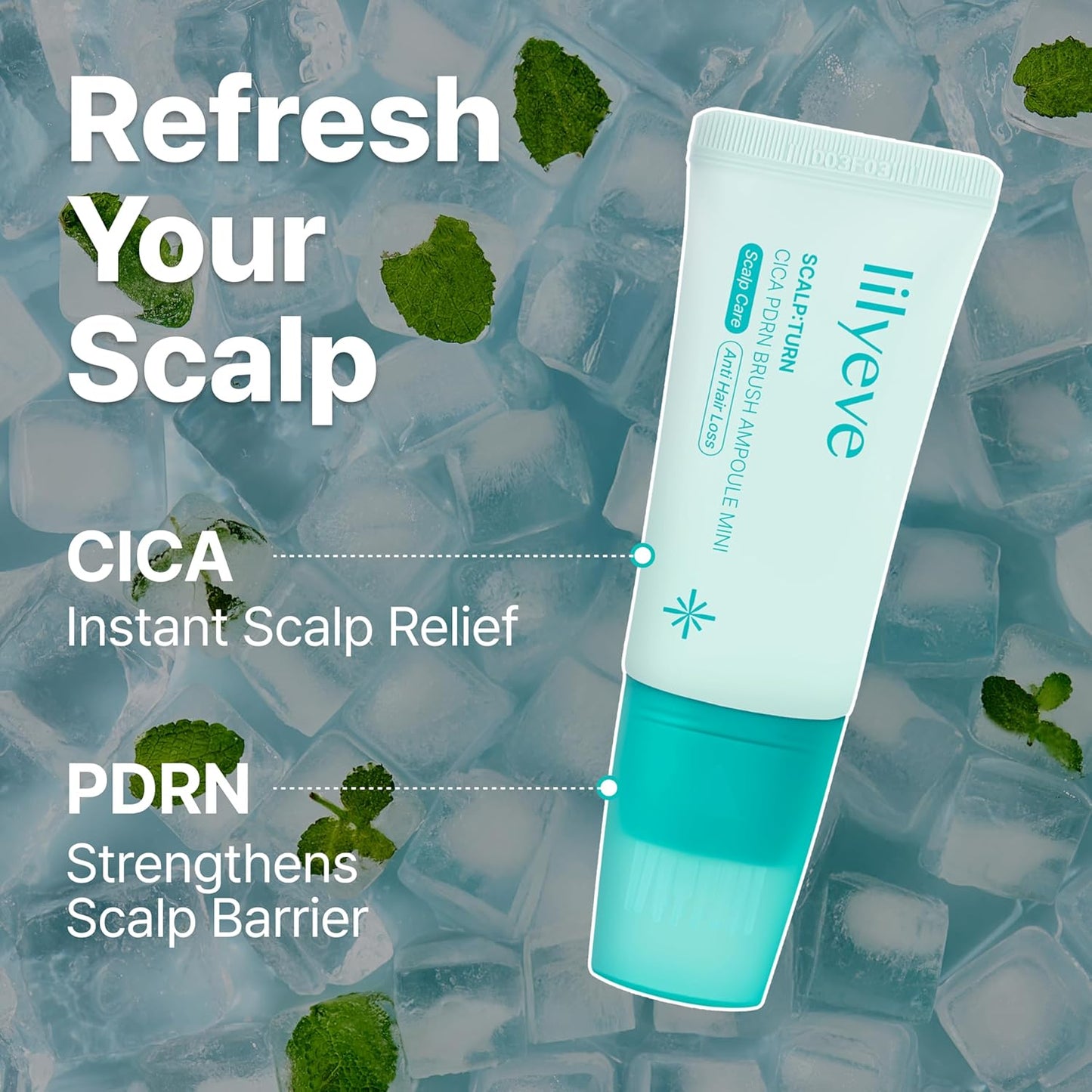 Lilyeve Scalp Serum - Cica PDRN Treatment for Itchy Scalp Relief & Hydration | 1.01 fl. oz.
