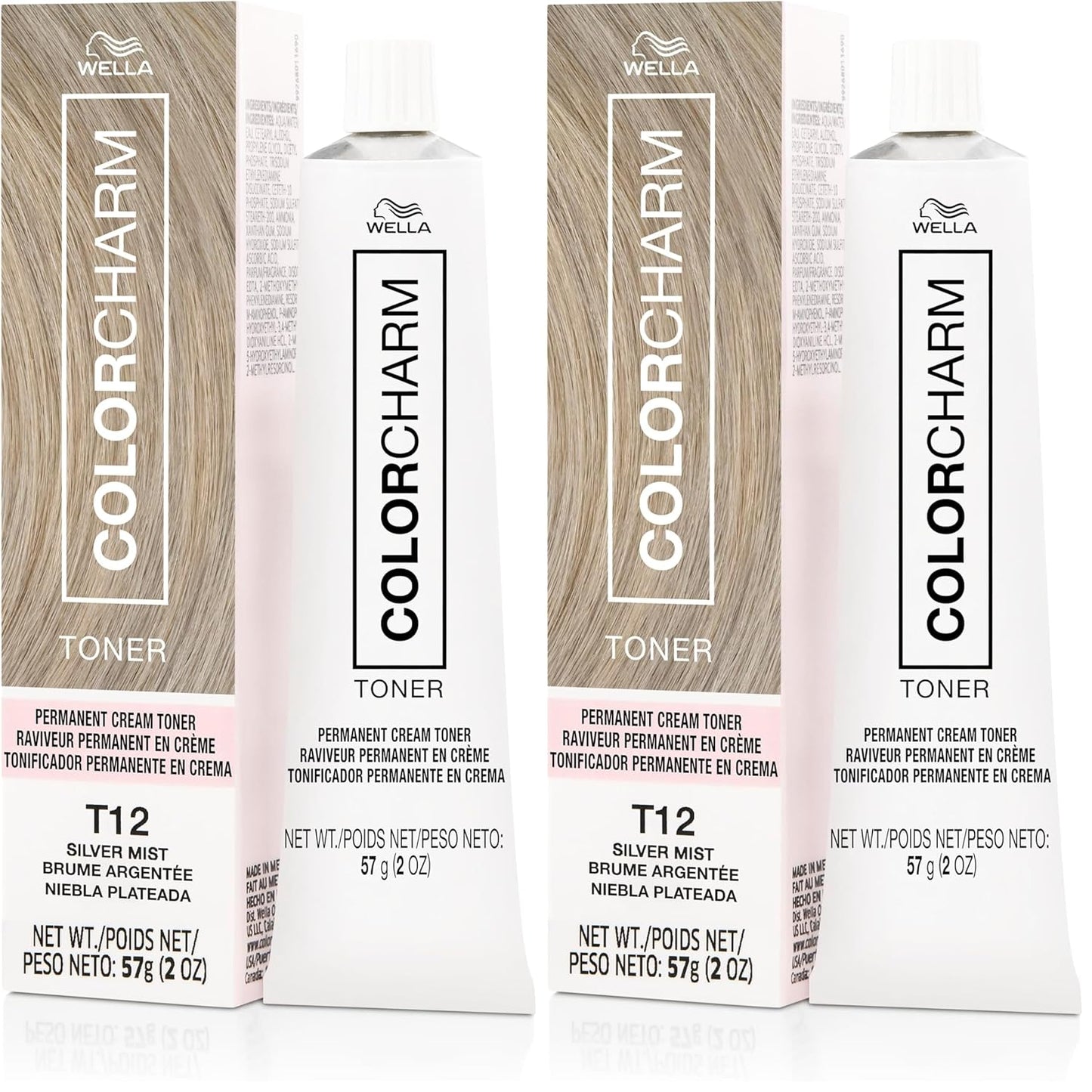COLORCHARM Permanent Crème Hair Toner - Vegan, Paraben-Free & Gluten-Free | 2 oz