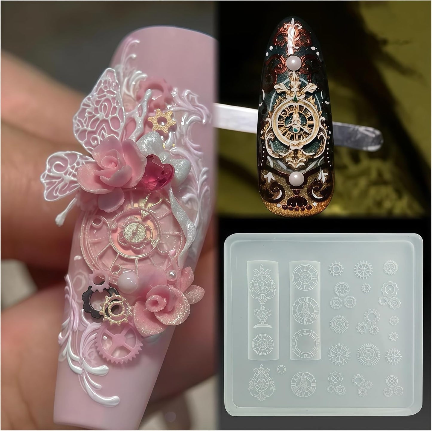 3D Sea Shell Nail Mold - Silicone Nail Art Tools for Summer Beach Ocean Charms | Perfect for Resin Crafts