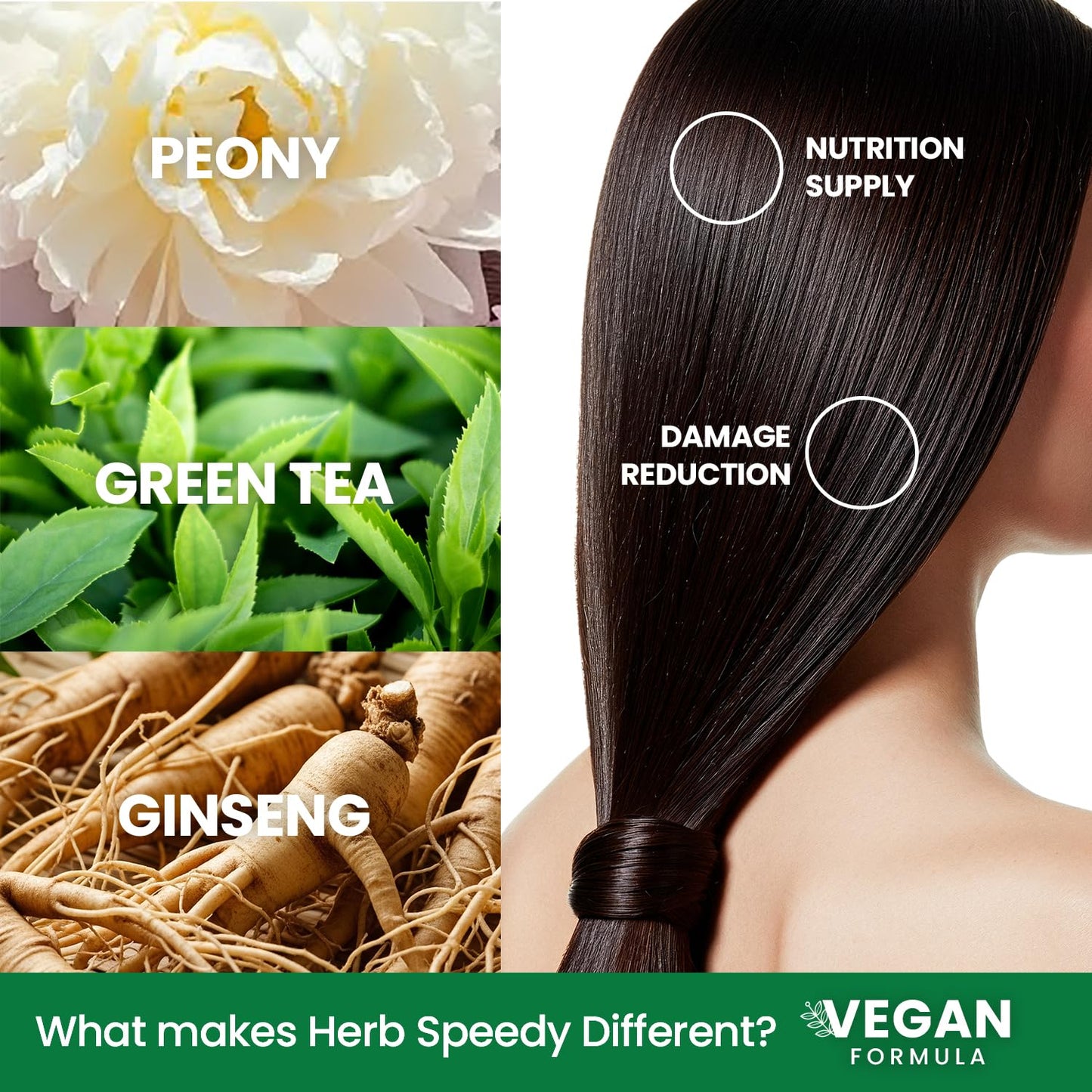 Dongsung Herb Speedy Color Cream (Dark Brown, 3 Pack), PPD-Free Ammonia-Free, Gifts for Mom, Vegan Gray Coverage Hair Dye, Sun Protection, Odorless, Gentle for Sensitive Scalp, No Eye Scalp Irritation