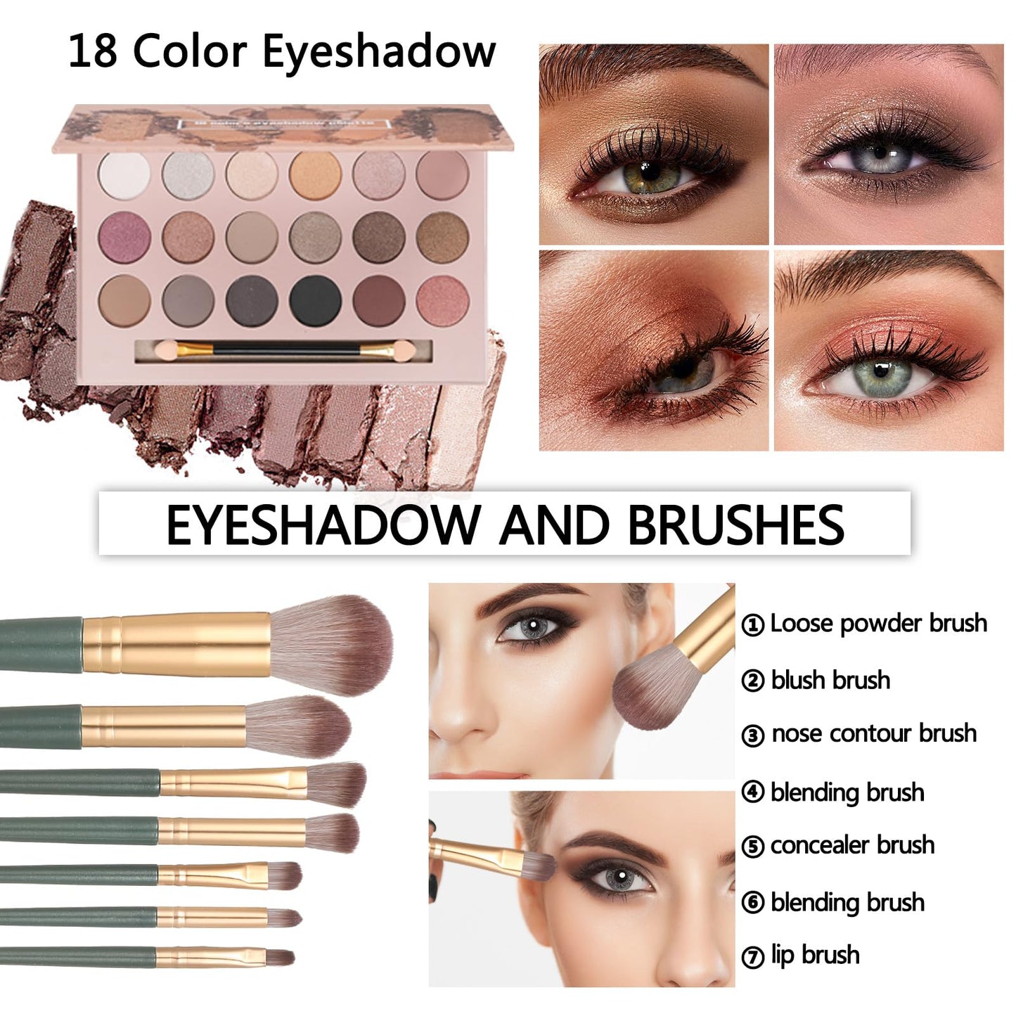 Makeup Sets for Teens Makeup Kit for Women Full Kit Makeup set Makeup Kit Eyeshadow Palette Foundation Makeup Gift Set for Women Teenager Teen Girls