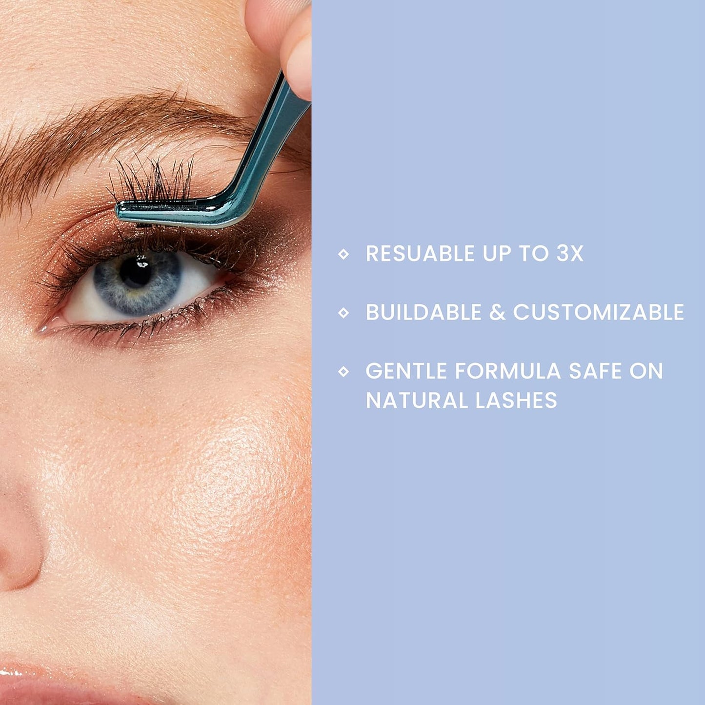 KISS Falscara Multipack - Faux Mink Wisps False Eyelashes | 24 Reusable Lash Clusters, 12mm-16mm Sizes