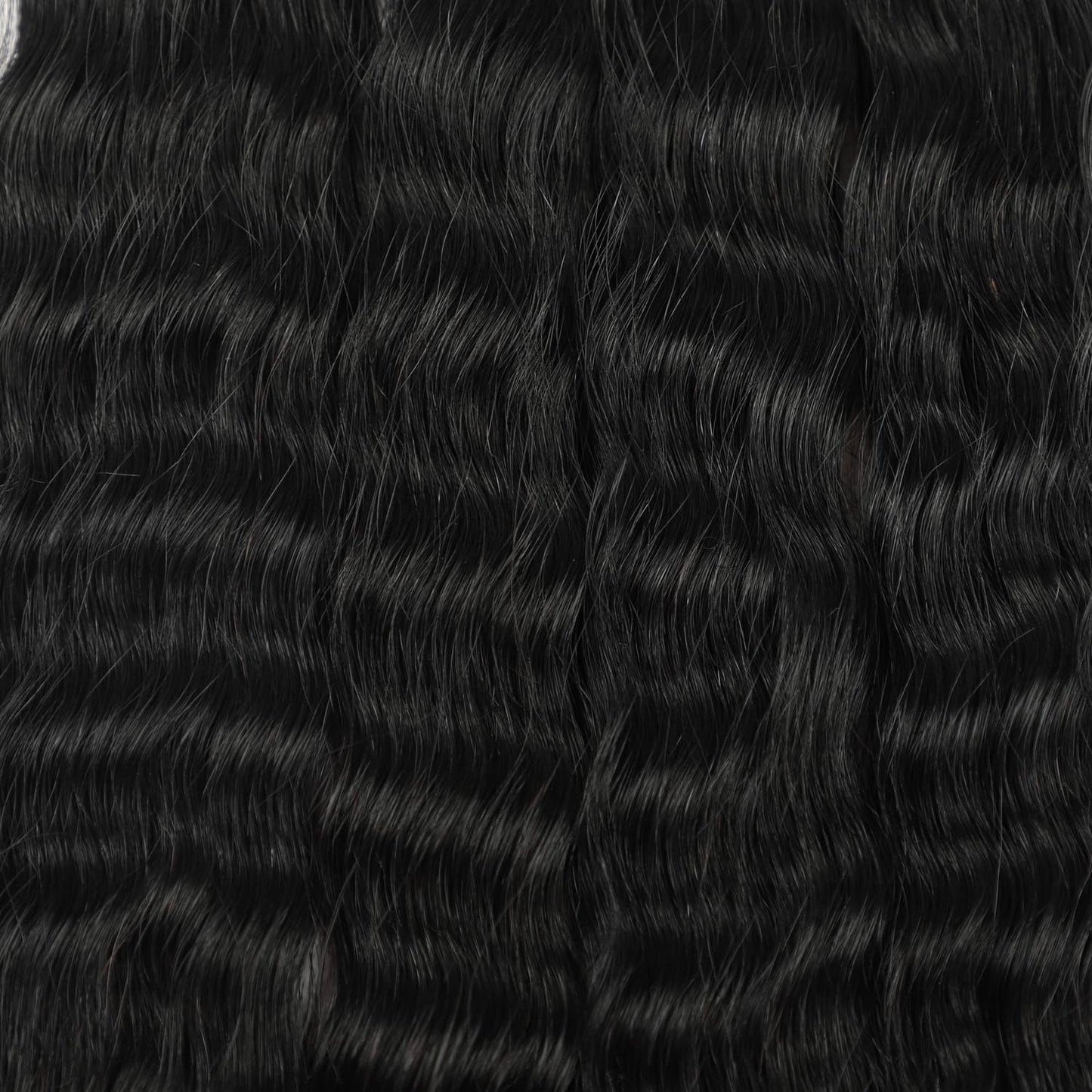RLHAIR Wet and Wavy Human Braiding Hair Super Wave Bulk Human Hair For Braiding No Weft 100g (1Pack-4PCS) Super French Human Braiding Hair For Boho Braids (Super Wave（#1b）, 20 Inch)