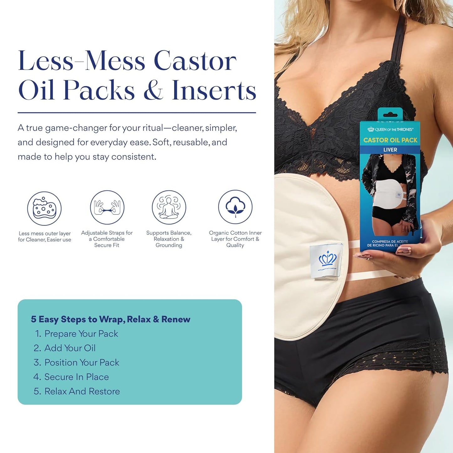 Organic Golden Castor Oil - 100% Pure Hexane-Free Formula for Hair, Skin, Nails, Brows & Lashes | 3.38oz (100ml)