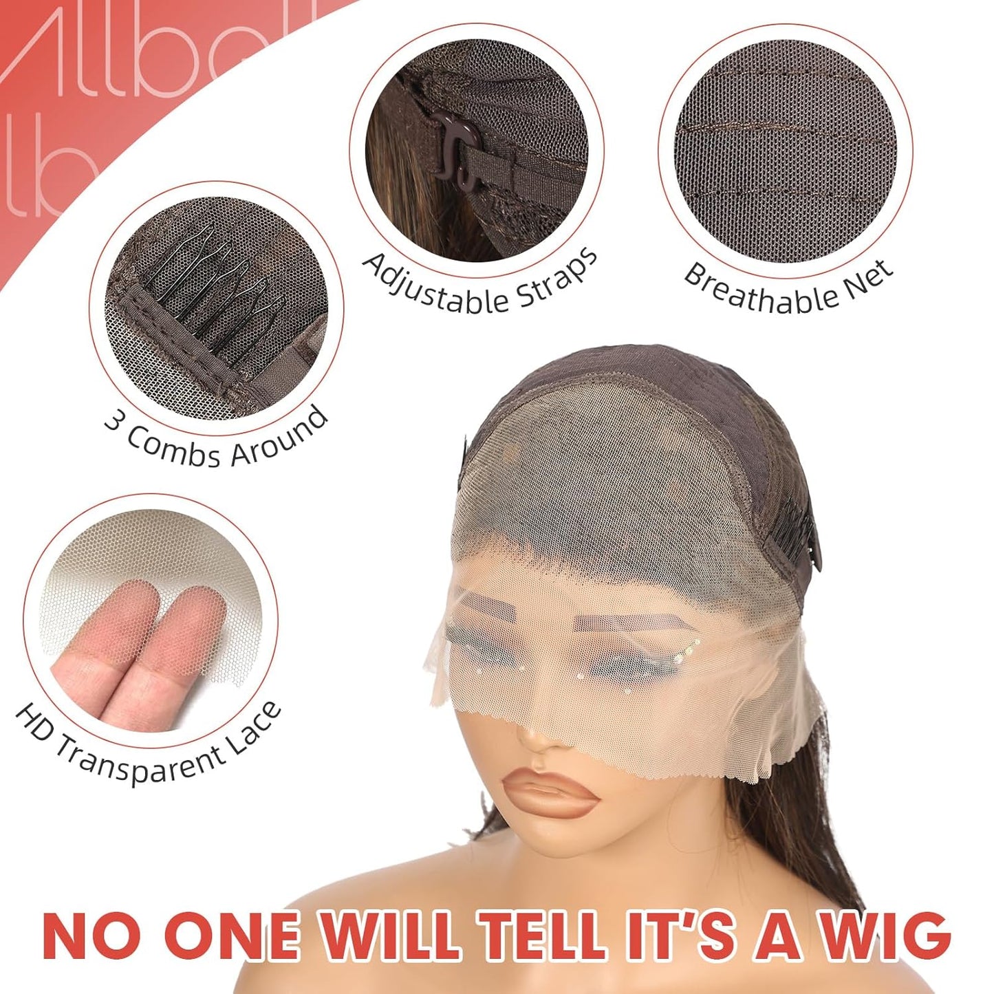 Ash Blonde Synthetic Lace Front Wig for Women - 13x4 Long Layered Hair, Natural Glueless Hairline, 20 Inch