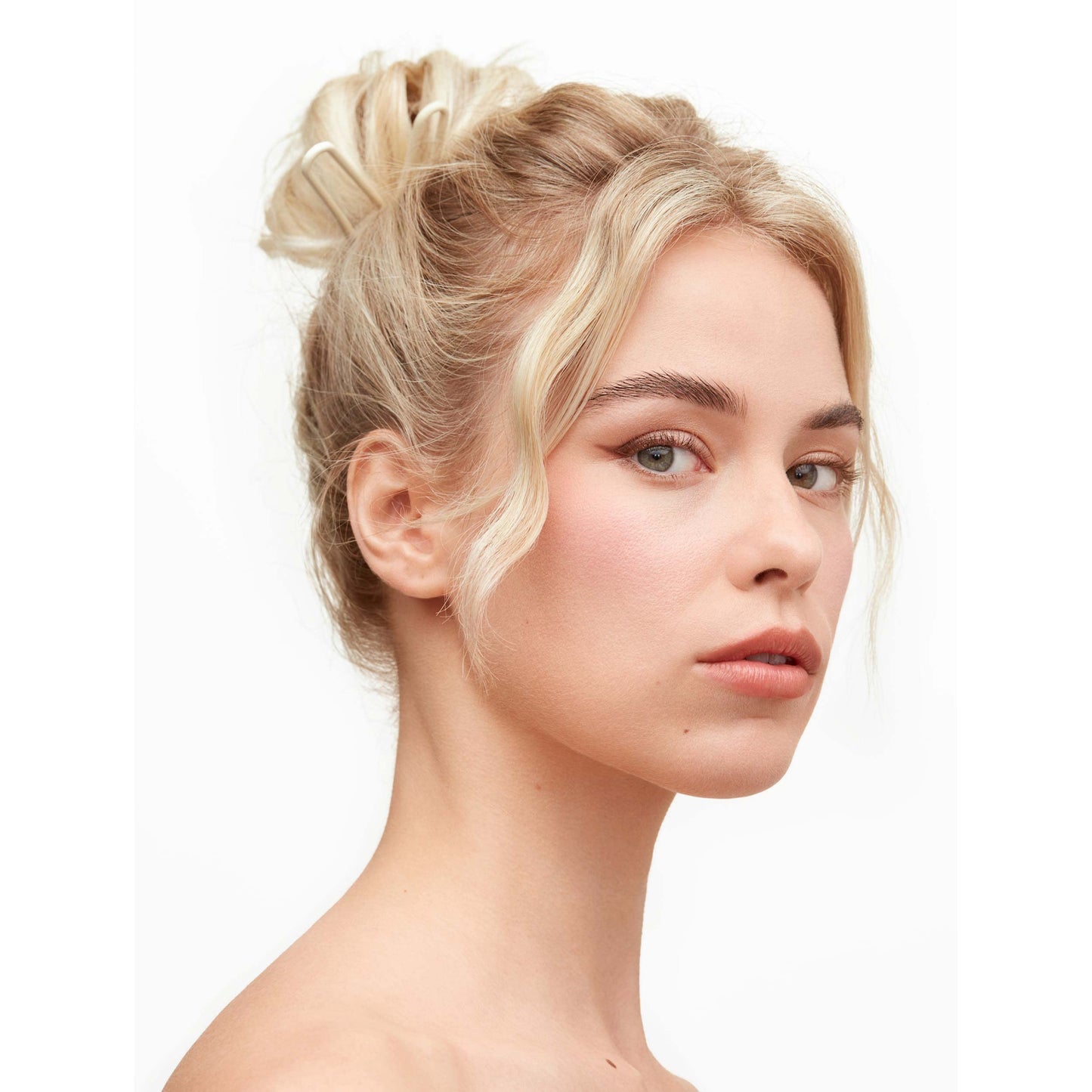 Day Rate Beauty Petite Power Pin 5.5-Inch, U-Shaped French Hair Pin for Buns, Twists and Updos, Nylon-Coated Claw Clip Alternative, Made in USA, Dove