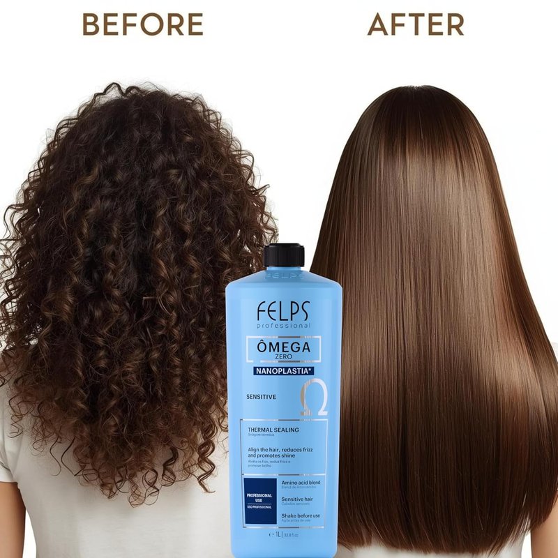 Felps Professional Omega Zero Sensitive Thermal Sealing Treatment - 1000 ml | 33.8 fl. oz.