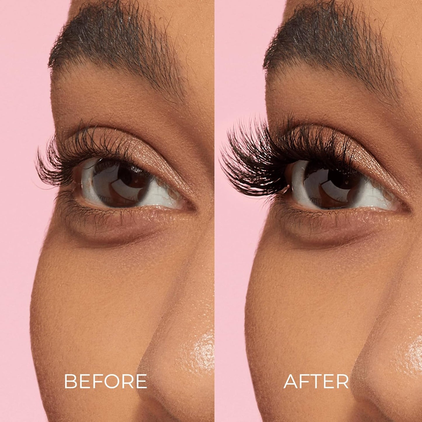 Impress Falsies Press-On Eyelashes - Natural Volume, No Glue Needed | 12mm-14mm Black Lash Clusters