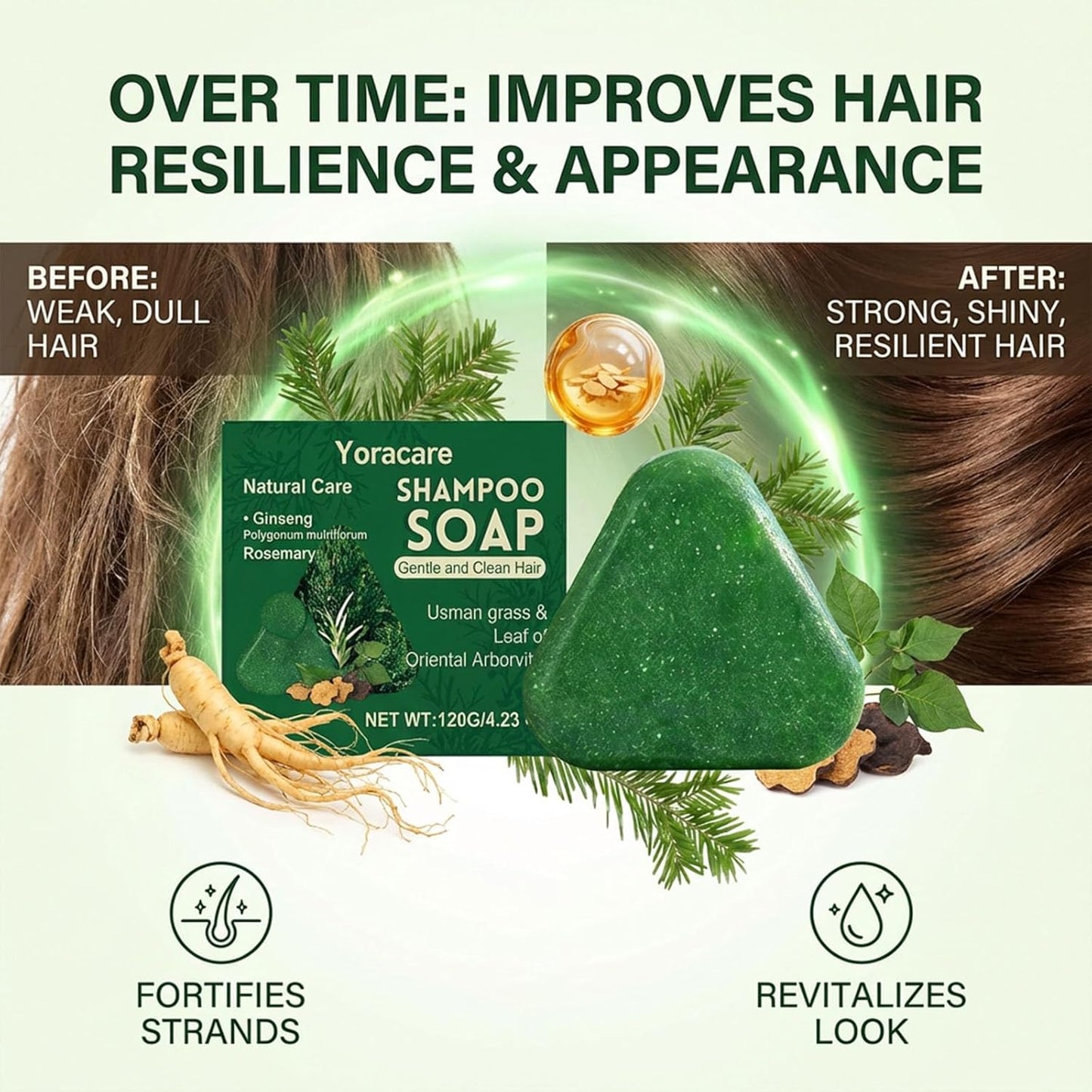 Korean Scalp Revival Bar - Strengthening Botanical Formula for Thinning Hair | Deep Hydration (4.23 oz)