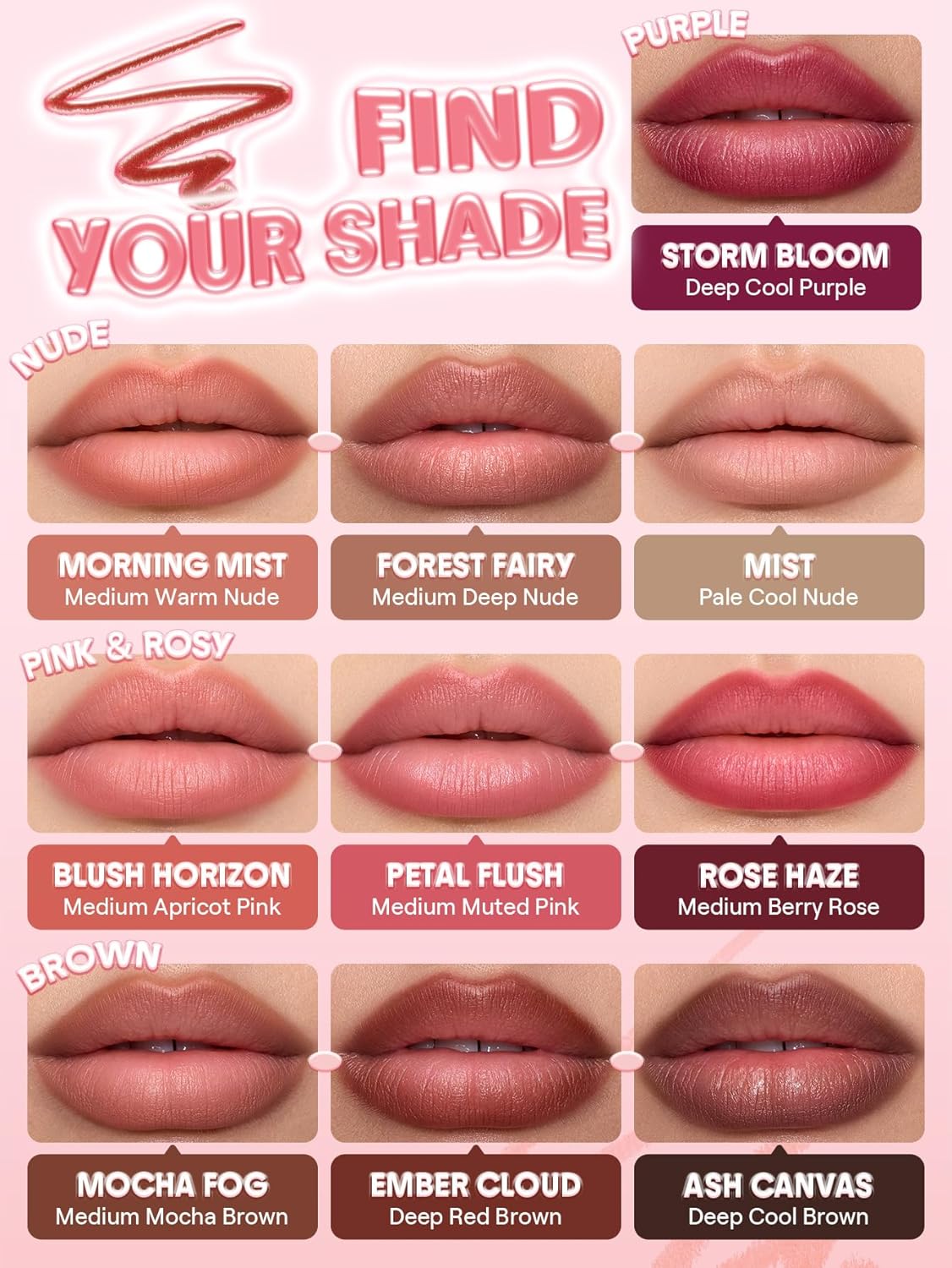 Cloudline Blur Lip Liner - Long Lasting Vegan & Cruelty-Free Lip Stain | Petal Flush Color