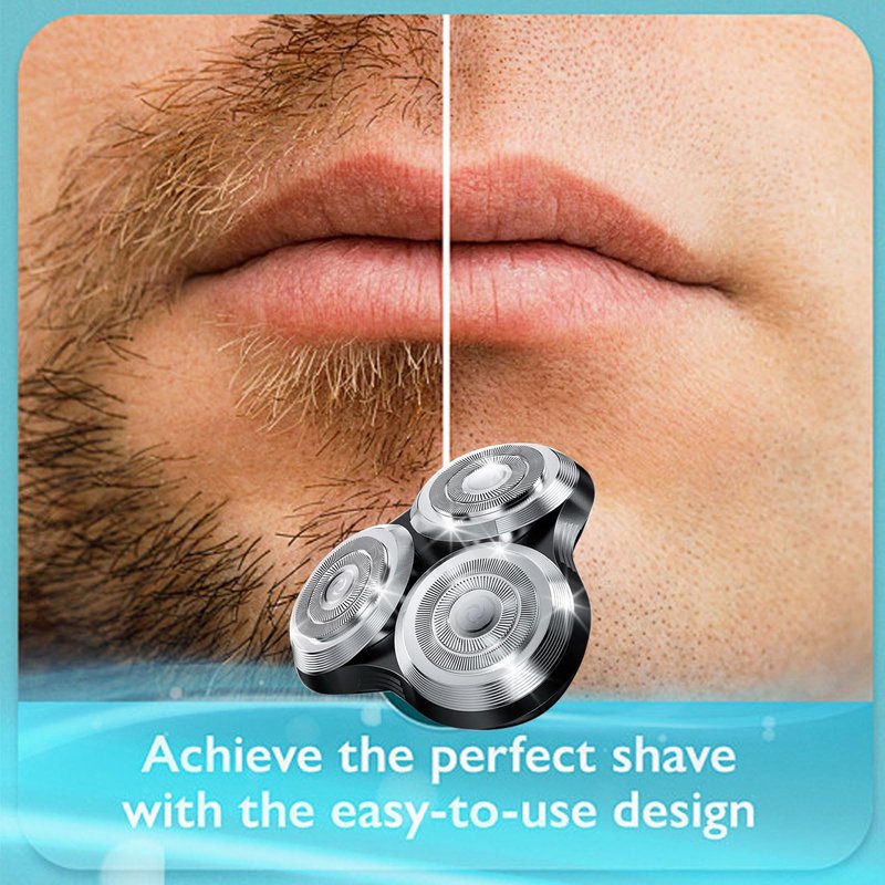New Upgrade SH90 Replacement Shaver Heads Compatible with Philips Norelco Series 9000 (S9000) Shavers Replacement Heads (SILVER(3pcs))