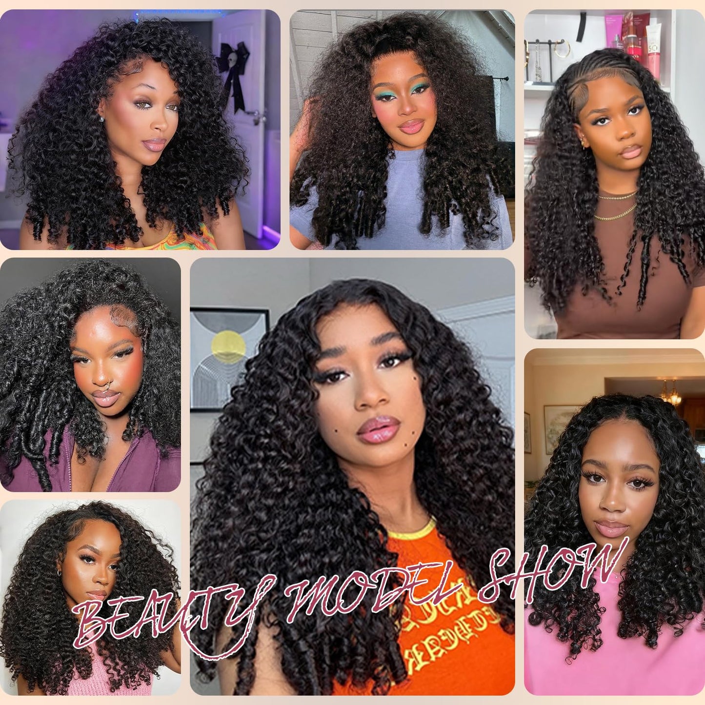 Burmese Curly Half Wig - 250% Density 100% Human Hair | Glueless 16 Inch for Black Women