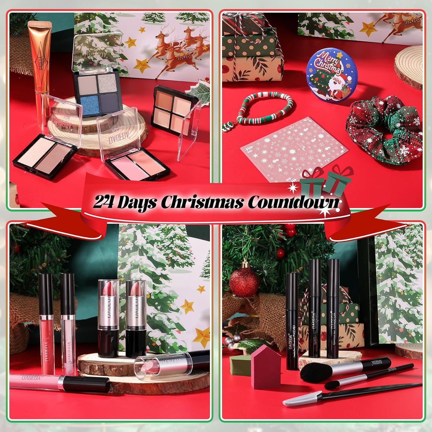 Beauty Advent Calendar 2025 - 24 Days of Makeup Surprises for Teens & Adults | Perfect Christmas Gift Set for Women