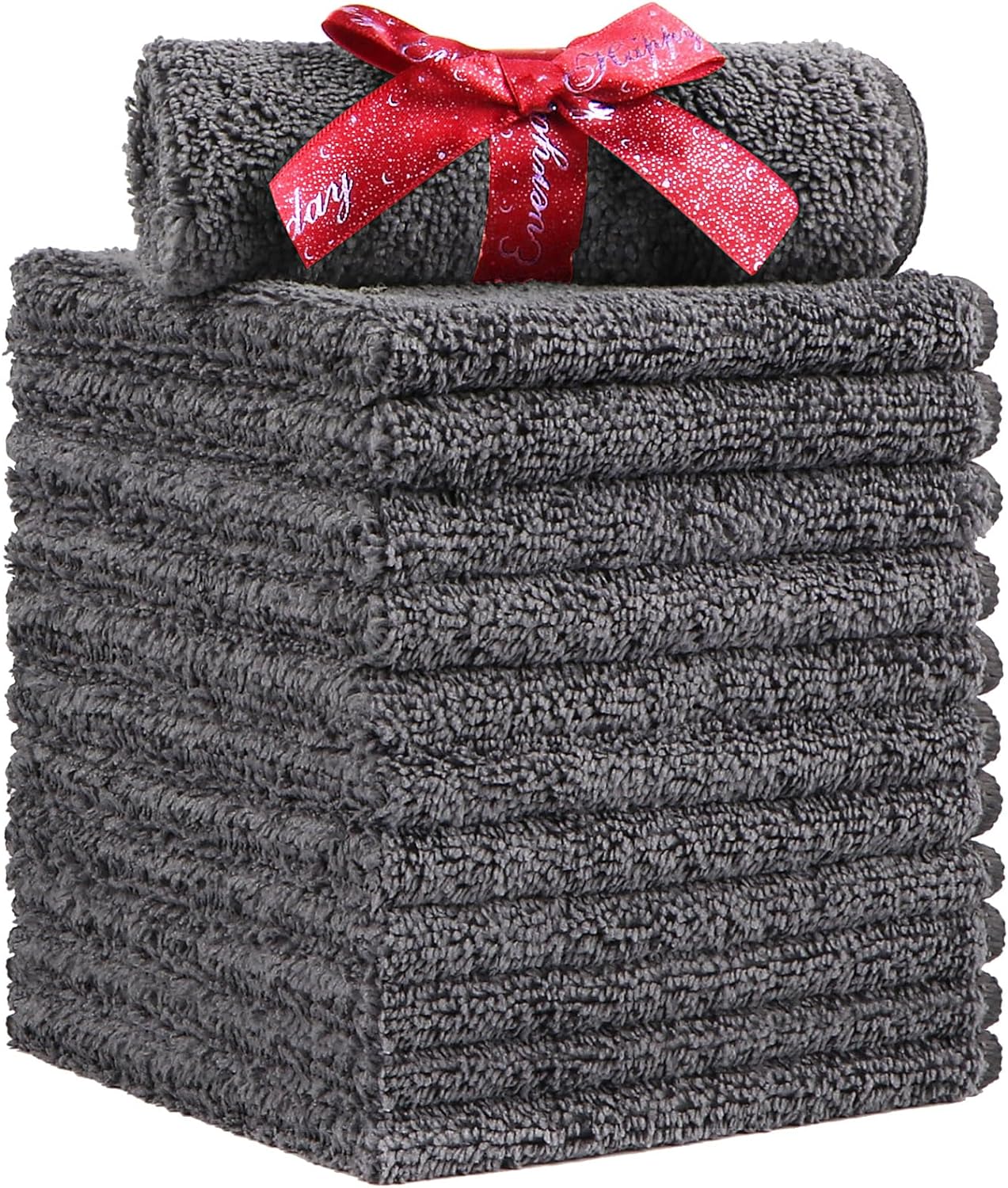 Quick Drying Face Towels - Super Absorbent Wash Cloths for Body & Face | Pink, Light Blue, Green, Navy Blue