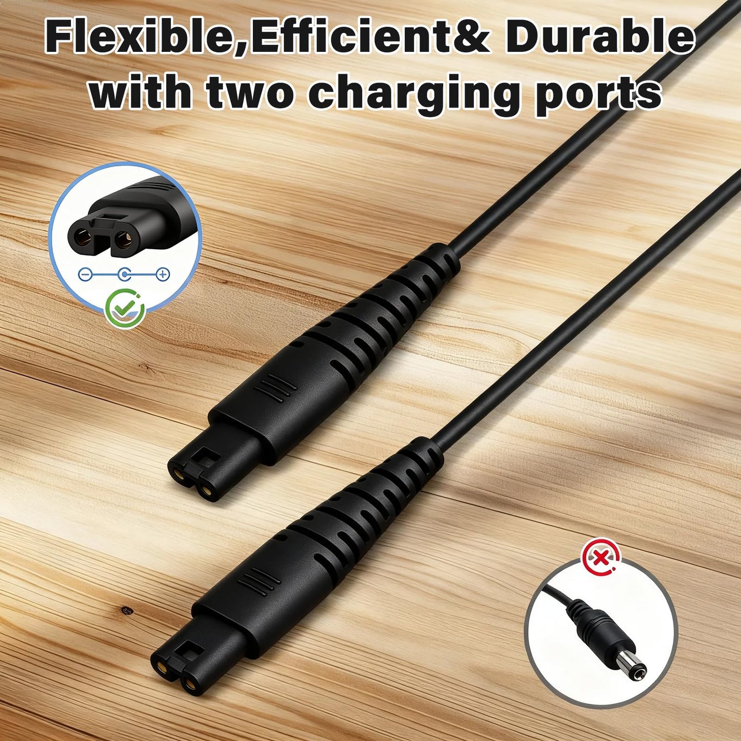 Cisain Replacement Charger Cord Compatible with Magic Wand HV-270, Power Cord Charging Cable for Magic Wand HV-270 Massager