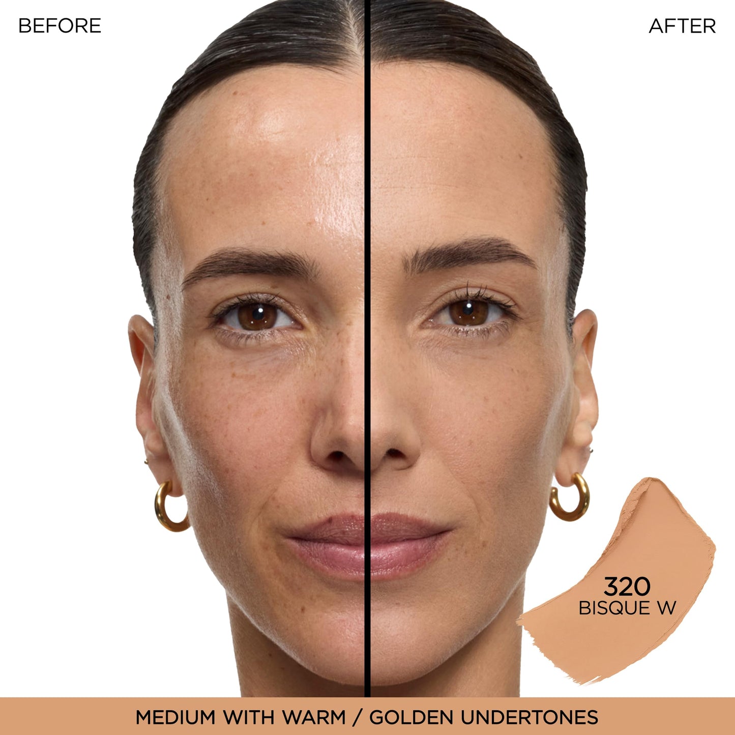 Lancôme Teint Idole Shape Stick, Multi-Use Foundation Stick, Concealer & Contour, Hydrating Medium to Full Coverage w/Natural Matte Finish, All Skin Types, 320 Bisque Warm