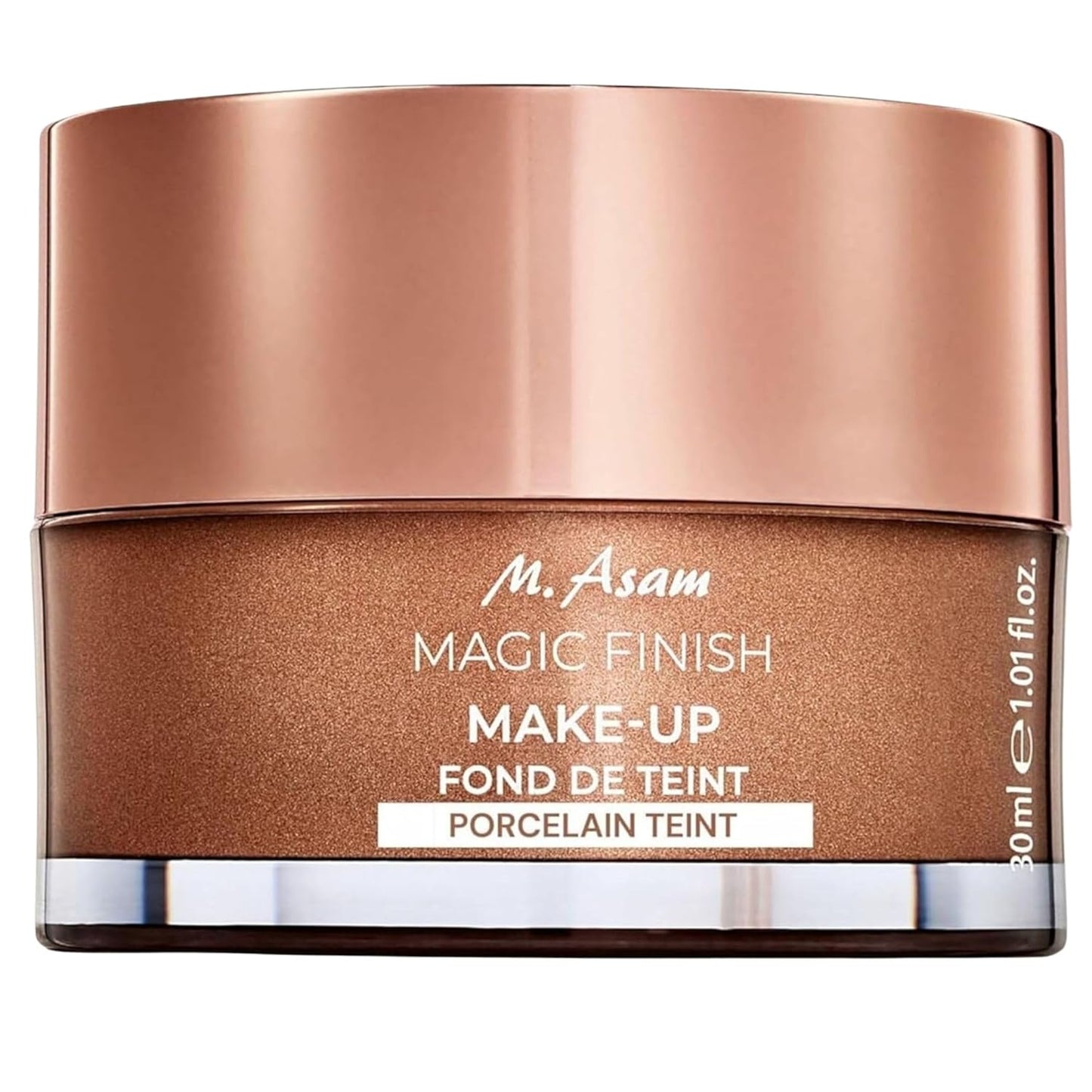 M. Asam Magic Finish Make-Up Mousse - 4-in-1 Primer, Foundation & Concealer | Vegan, Buildable Coverage for Light to Medium Skin Tones (1.01 Fl Oz)