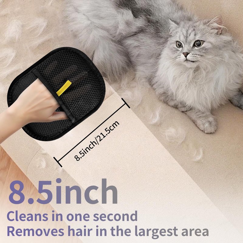 YOMI PET Hair Remover Glove,2026 Updated Cat and Dog Hair Removal Tool.Reusable Electrostatic Hair Removal Gloves.Suitable for Sofas,Bed Sheets,Clothing,Car Seats. (2)