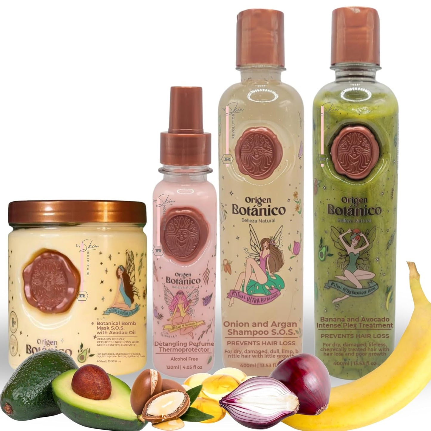 Organic Keratin Hair Treatment - Straighten, Repair & Relax | All-Natural Vegan Ingredients | 2-Piece Kit