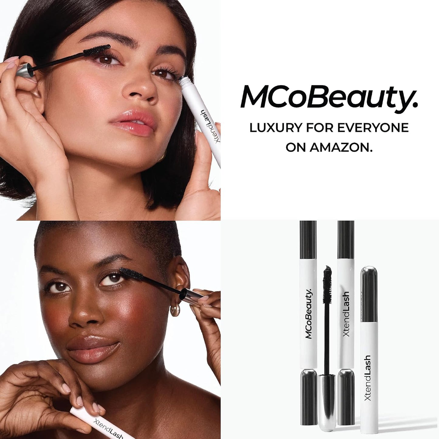 XtendLash Tubing Mascara - Black | Lengthening, Volume & Curl - Smudge Proof & Water Resistant, Vegan