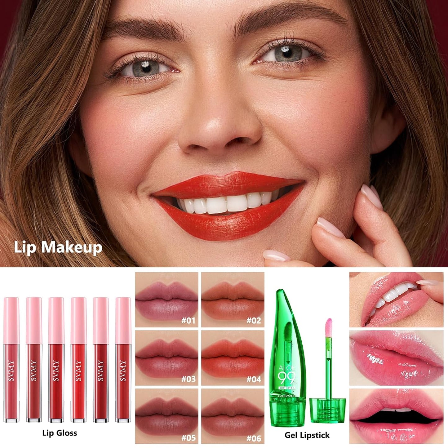 All-in-One Makeup Kit for Women - Essential Gift Set with Foundation, Eyeshadow, Lipstick & Brushes | Complete Makeup Bundle