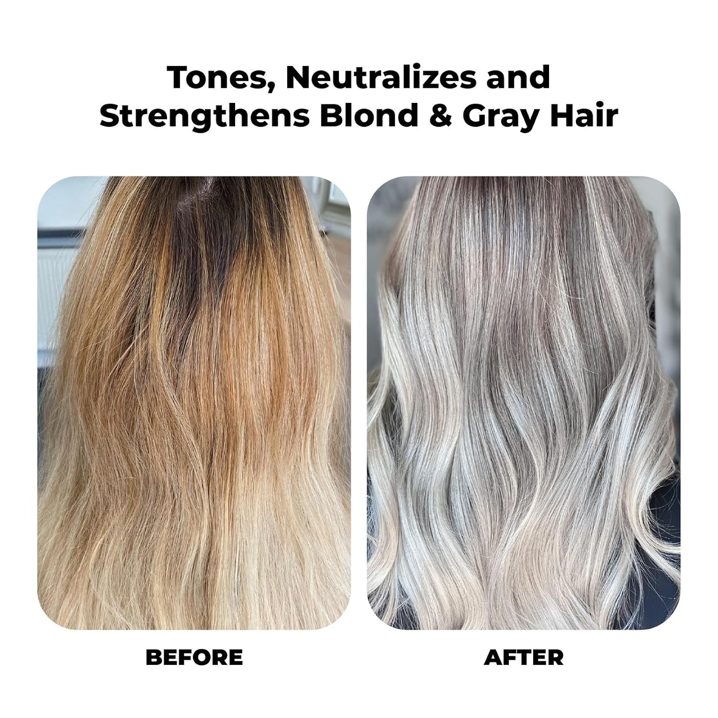 Purple Shampoo for Blonde Hair - Sulfate-Free Toning for Blondes & Highlights - 8 fl oz