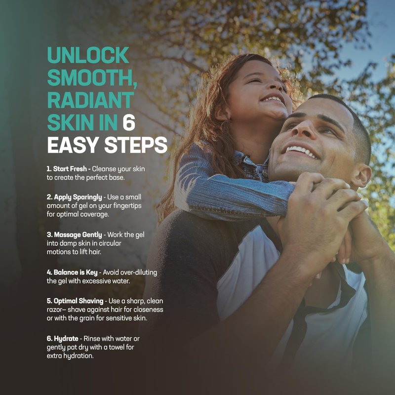 Uplift Provisions Clear Shaving Gel for Men & Women - Infused with Plant Extracts for an Ultra-Smooth Shave, Leaving Skin Hydrated, Velvety Soft, and Free from Redness and Irritation, 5 oz.