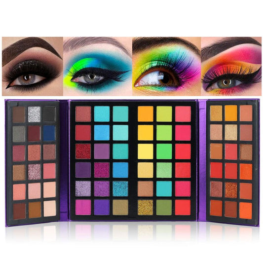 72 Colors Ultra Secret Eyeshadow Palette - Matte, Shimmer & Glitter | Blendable Pigmented Makeup Kit
