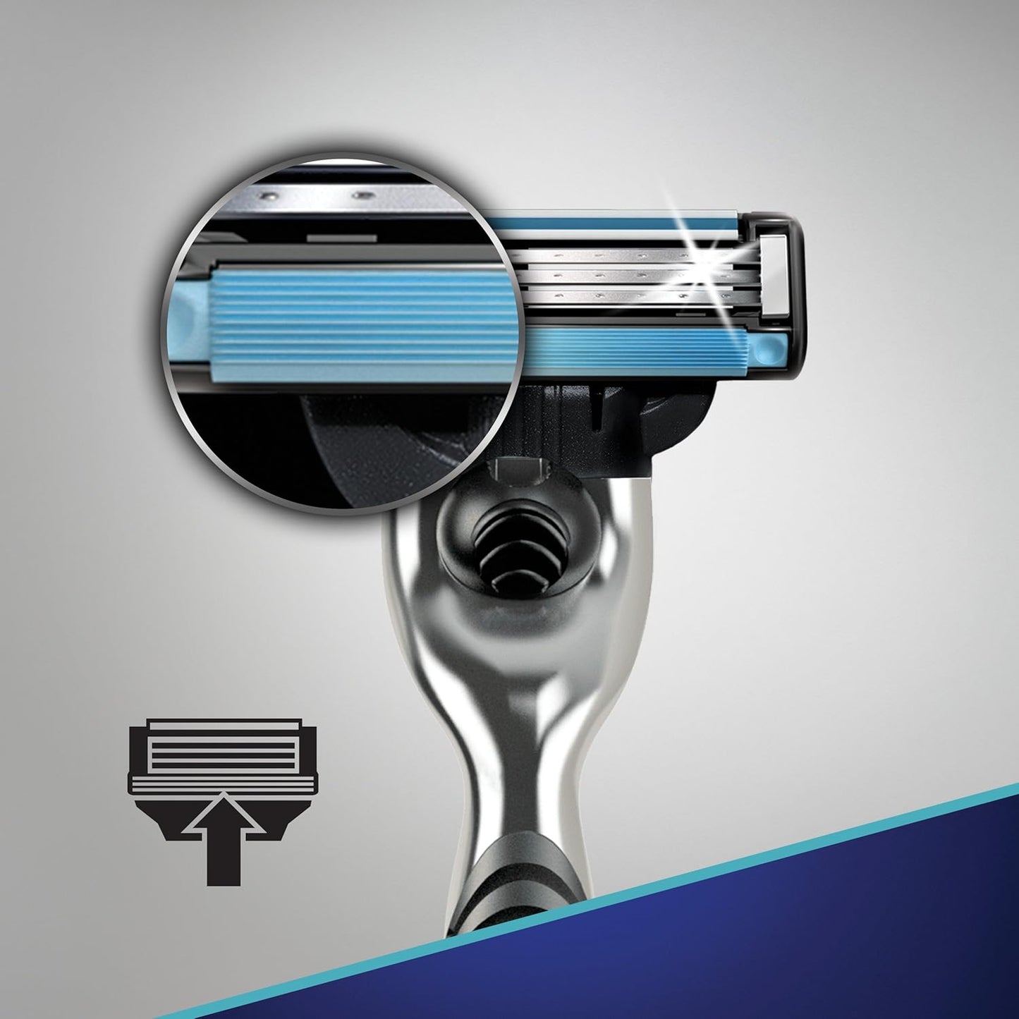 Gillette Mach3 Men's Razor - Precision Handle & 1 Blade Refill | Smooth Shaving Experience