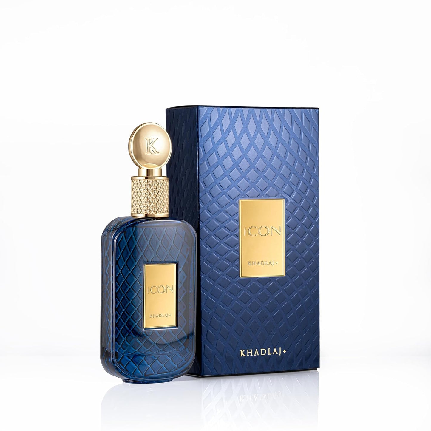Khadlaj Icon Eau de Parfum Spray for Men - Long-Lasting Citrus & Woody Fragrance | 3.4 Ounce (100 ml)