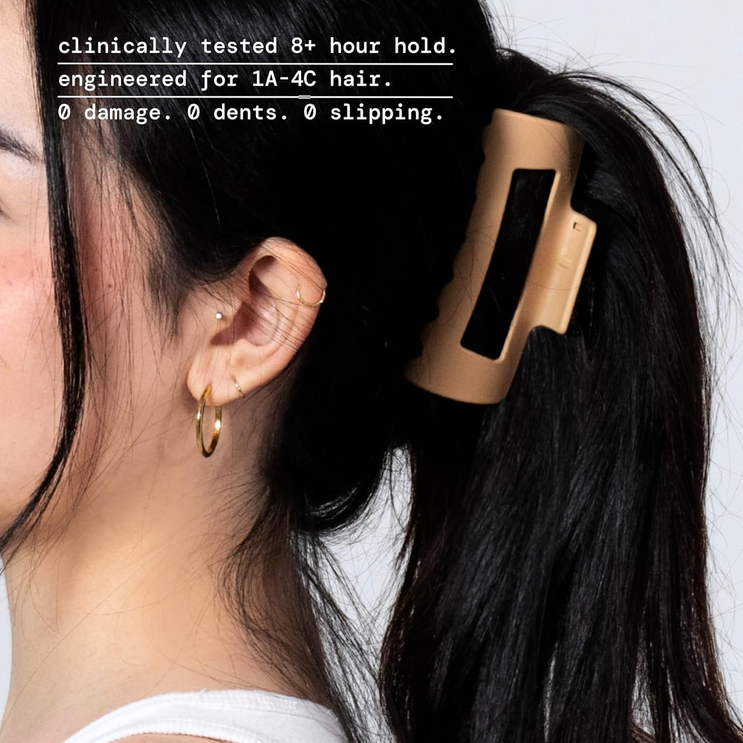 Mello Medium Charm Hair Clip - Flexible Comfort Hair Claw for Thick & Thin Hair | Durable Matte Finish (3 Pack)