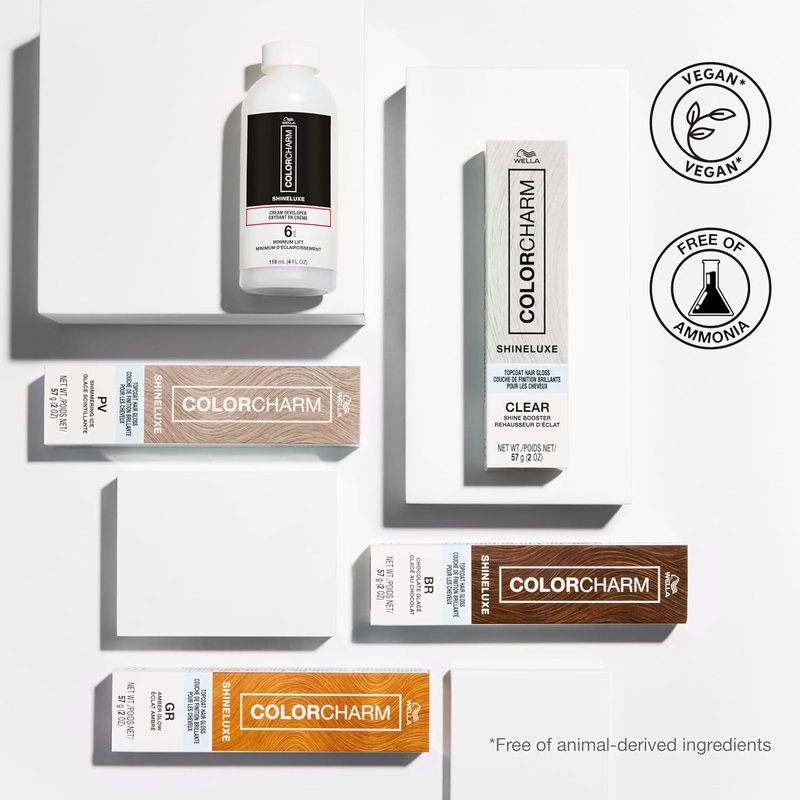 ShineLuxe Hair Gloss Collection - Vibrant Hair Color & Cream Developer | Restores Shine & Smoothness | Vegan & Ammonia-Free