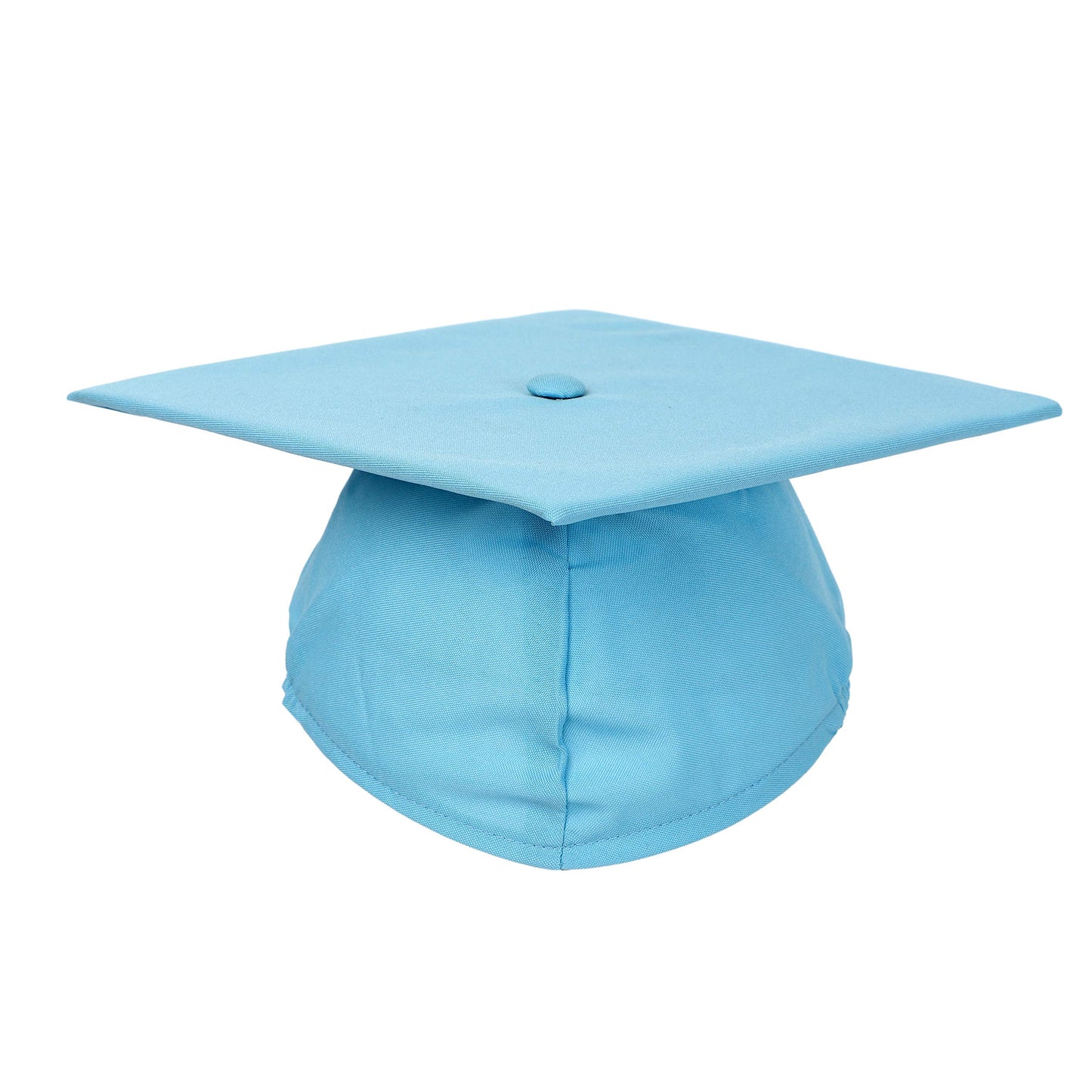 FtyFty Unisex Adult Matte Graduation Cap with Tassel Year Charm (Sky Blue)