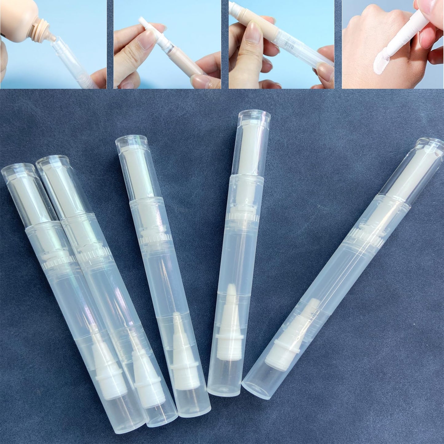 UPZIGS Empty Cuticle Oil Pens, 3ml-12 Pack