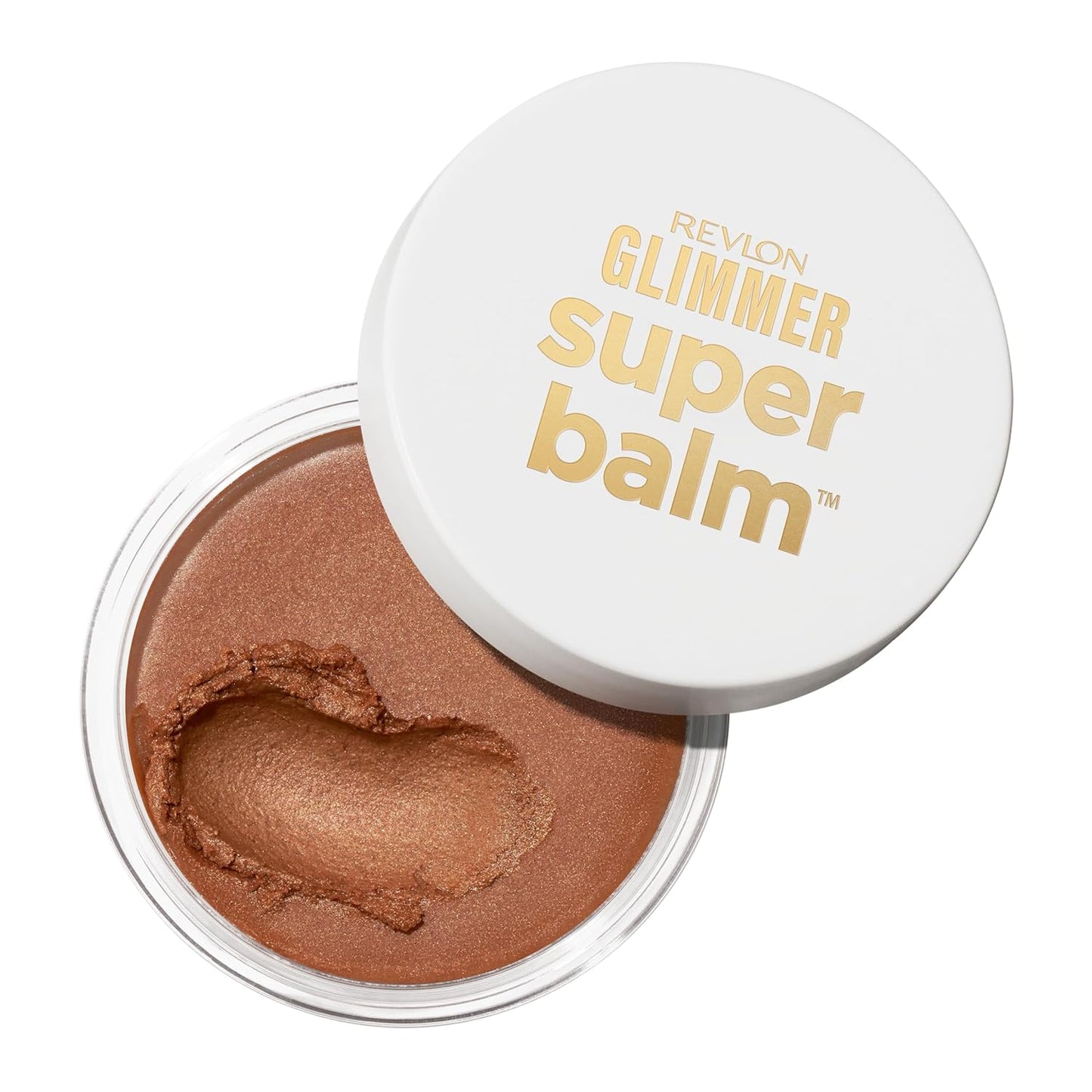 Revlon Glimmer Super Balm - Multi-Use Glow Face Makeup | Cream Bronzer, Highlighter & Blush, 006 Bronze Noir, 0.06 oz