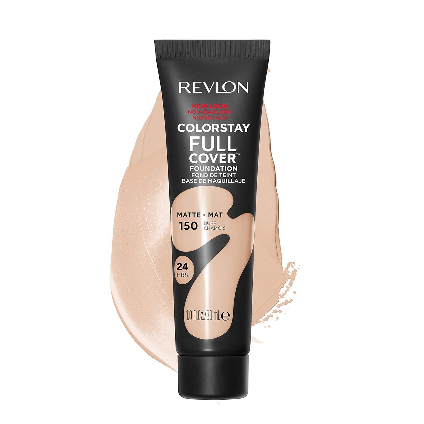 Revlon ColorStay Full Cover Matte Foundation - Heat & Sweat Resistant, Almond (405), 1.0 oz