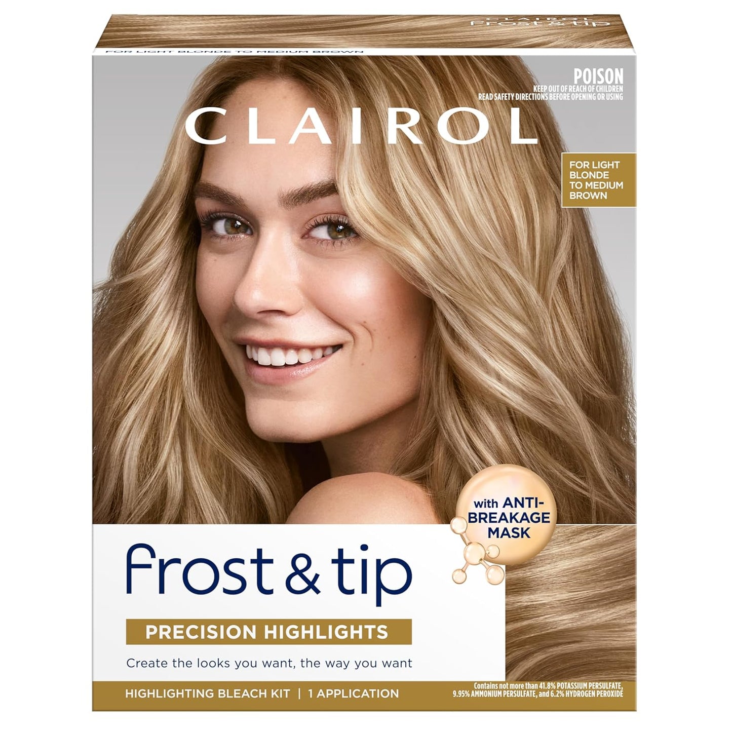 Clairol Nice'n Easy Hair Dye - Light Blonde to Medium Brown Color | Frost & Tip, 1 Pack