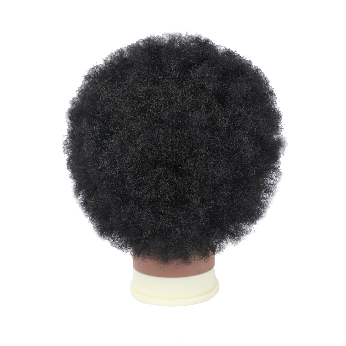 Stancia 6’’ Afro Male Mannequin Head,100% Human Hair Mannequin Head Styling Heads, Manikin Head for Practice Styling Cornrow Braiding with Clamp Stand