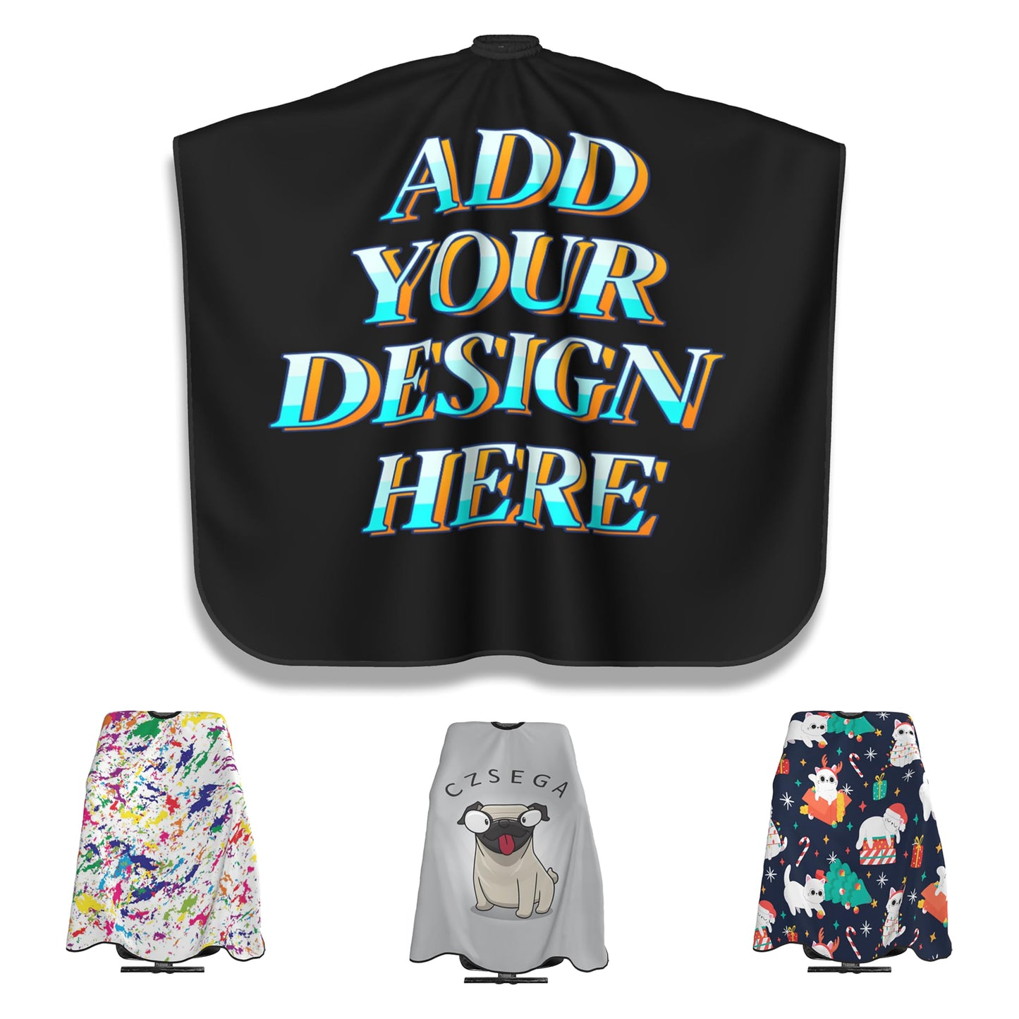 Custom Barber Cape Personalized Hair Cutting Capes Add Photo Logo Text Salon Haircut Kit Hairdressing Apron for Home Salon Barbershop