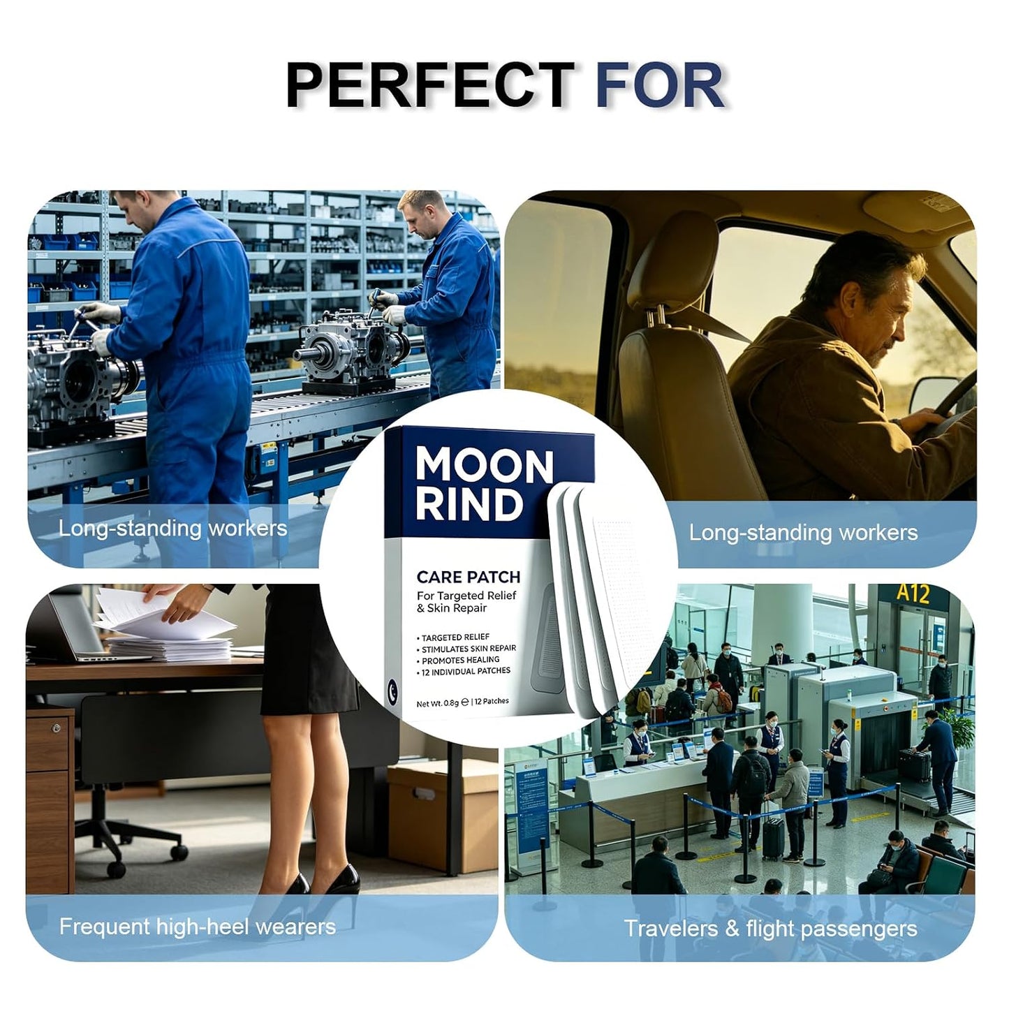 Moon Rind Care Patch - Natural Moisturizing Treatment for Skin | 1 Box