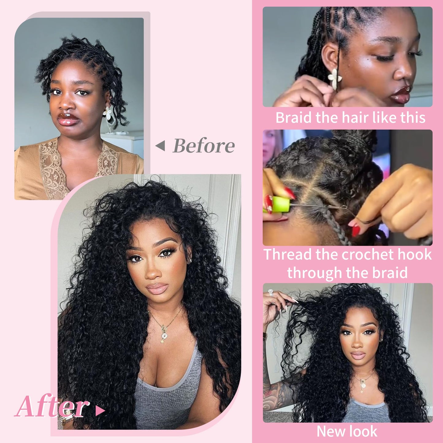 Feather Crochet Human Hair 12 Inch 120g Invisible Miracle Knots Crochet Hair for Black Women Jerry Curly Pre Separated Human Crochet Hair Extensions for Boho Braids Natural Black