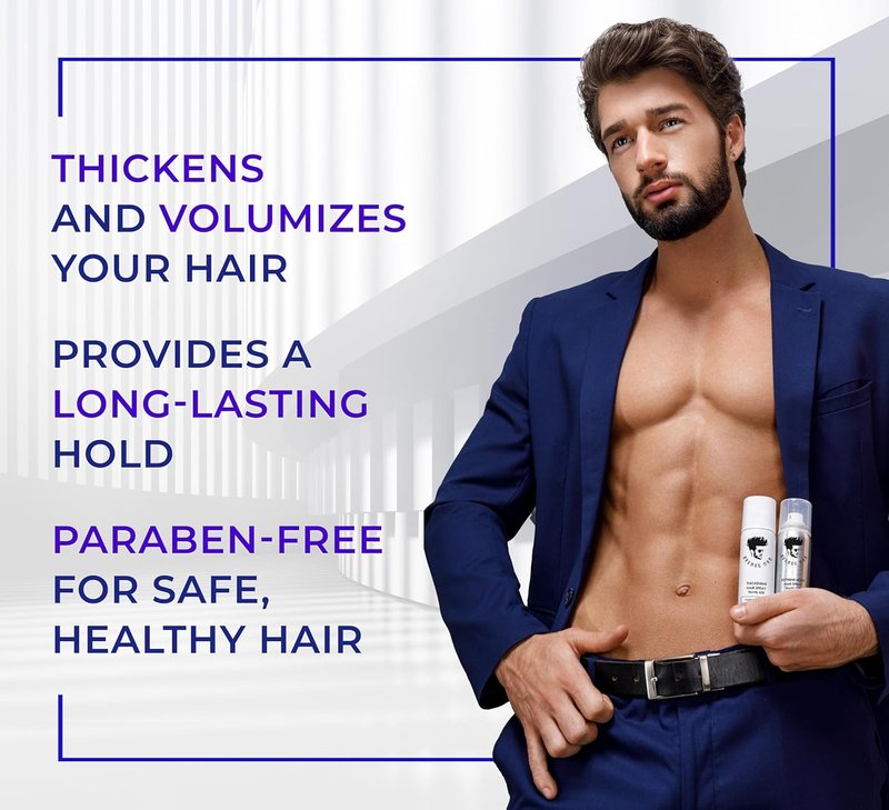 Avenue Man Extreme Hold Hairspray - Lightweight, Non-Sticky Formula for Frizz Control | Travel Size 1.76 oz