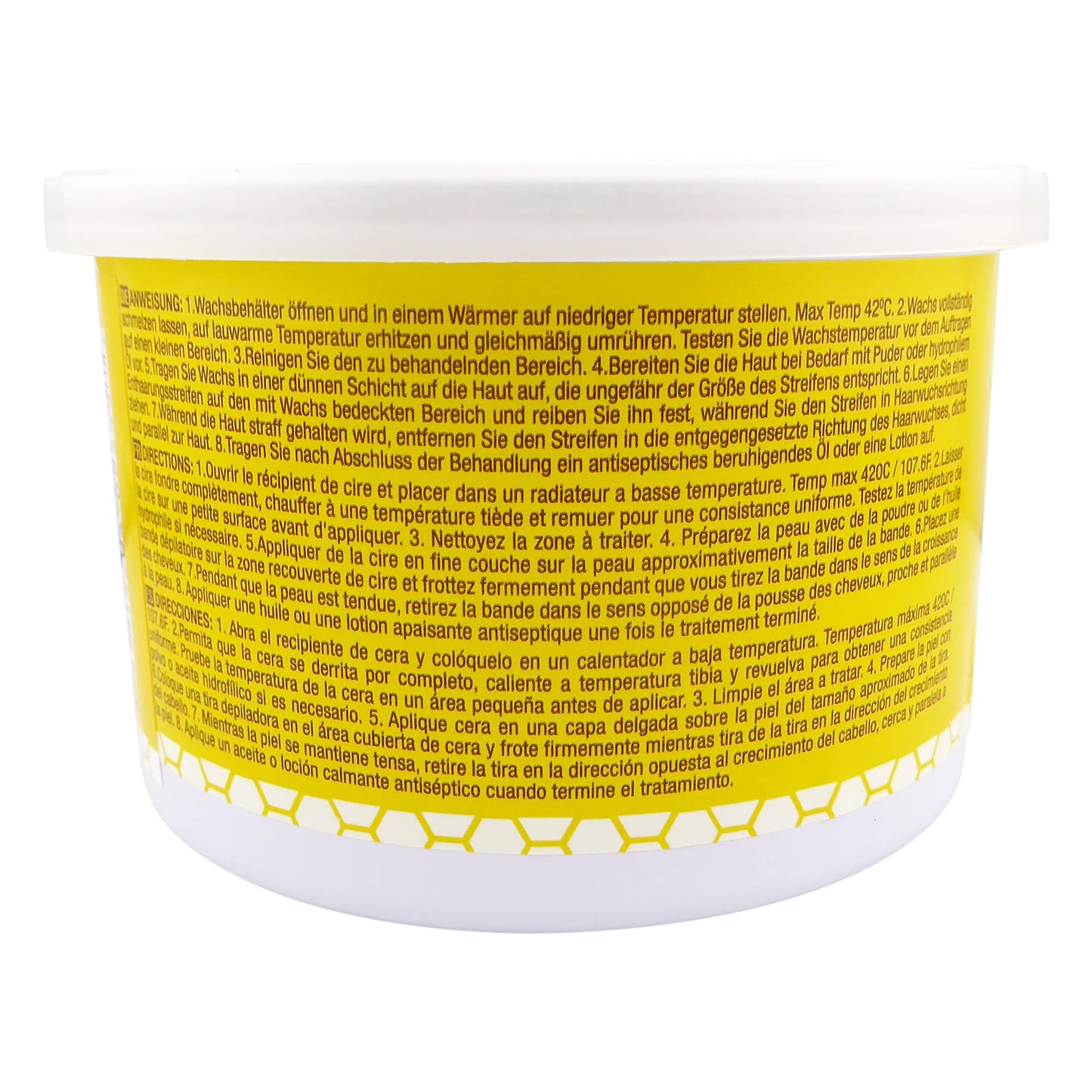 Waxness Film Hard Wax Tin Natural 14 oz (400 g) – Stripless Professional Hard Wax with Natural Resin Base for Face & Body – Made in Italy