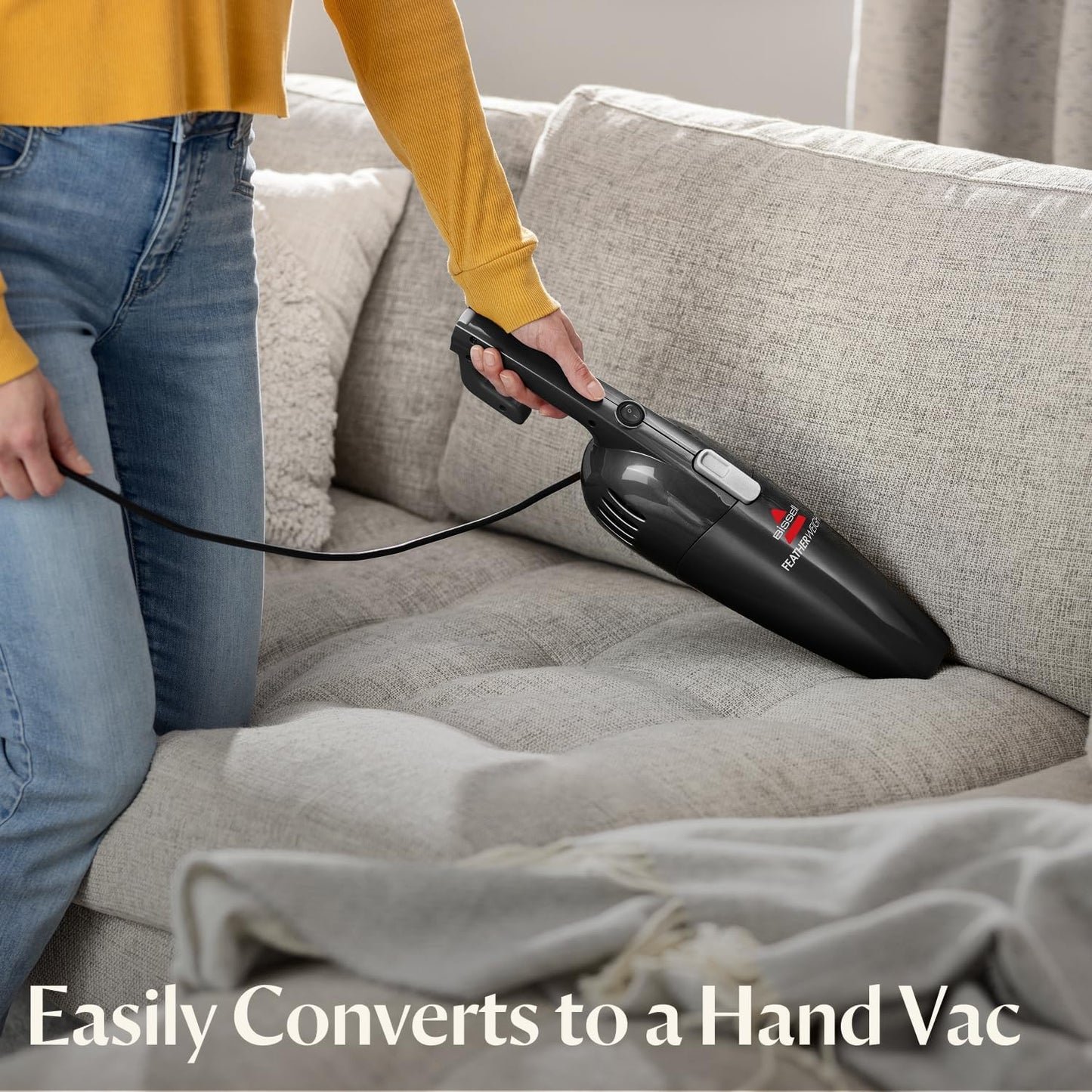 Bissell Featherweight Stick Vacuum - Lightweight Bagless Design for Hard Floors & Carpets | Black