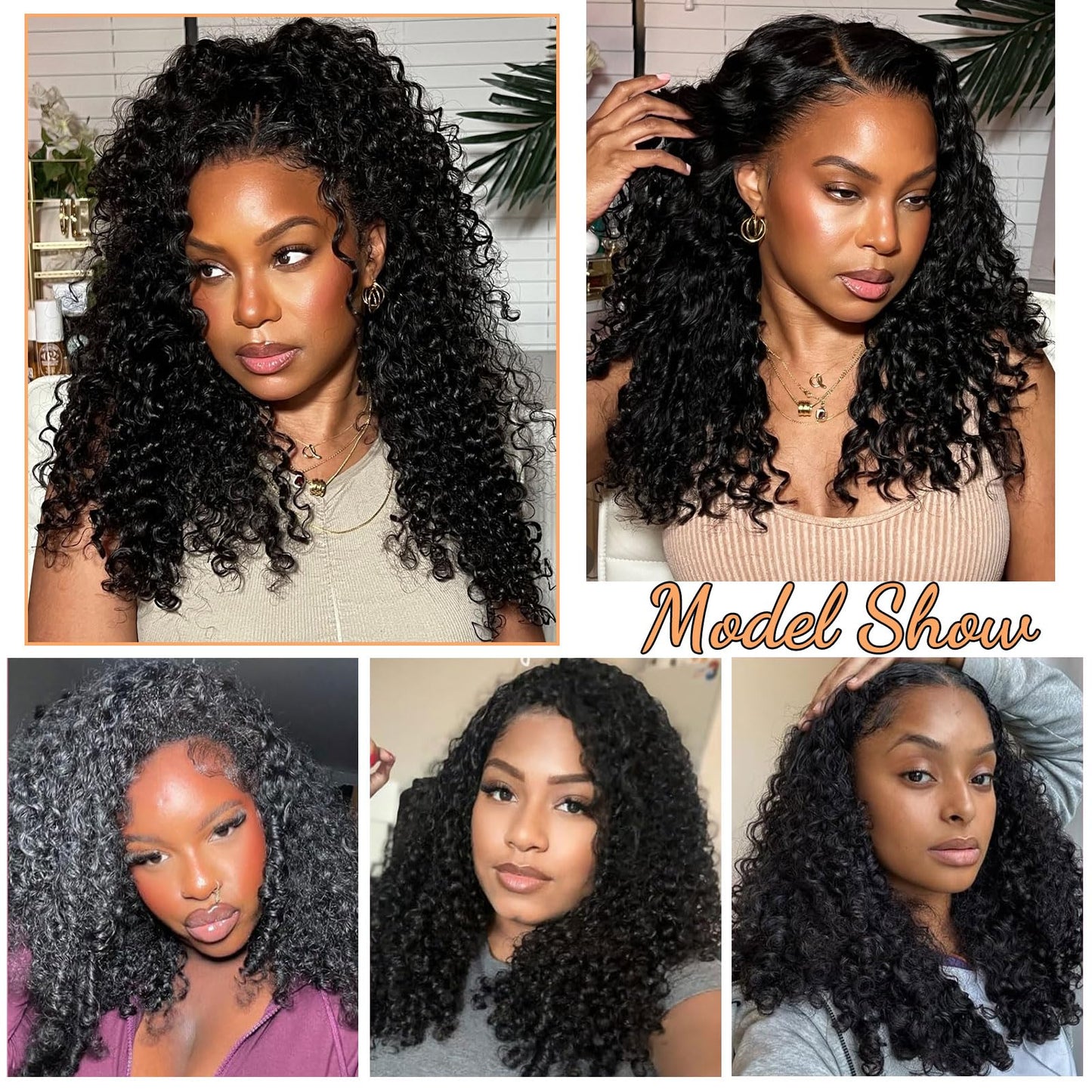 14A Burmese Curly Human Hair Bundles 20 22 24 Inch 100% Unprocessed Brazilian Virgin Hair Quick Weave Bundles Human Hair Extensions Real Human Hair, Natural Black