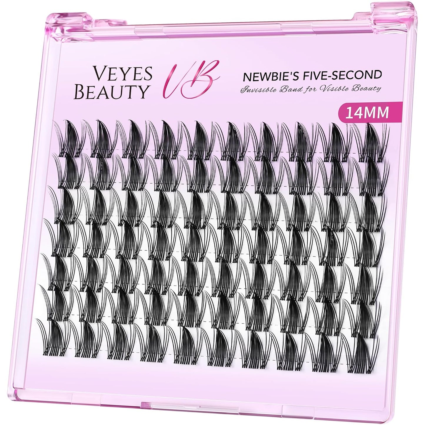 Brown Manga Lash Clusters - DIY Individual Eyelash Extensions with Thin Invisible Band | 8-18mm Mixed Lengths for Easy Self-Application