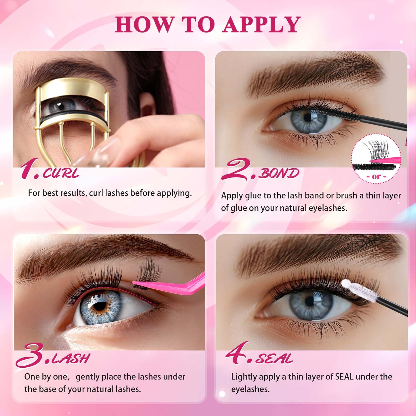 Lash Clusters Eyelash Clusters Wispy Lashes 536PCS EyeLashes Natural Lash Extensions Individual Lashes D Curl DIY At Home